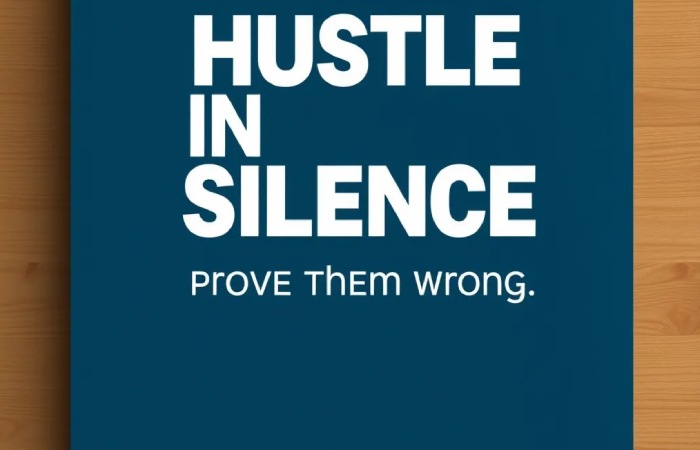 Hustle in Silence, Prove Them Wrong