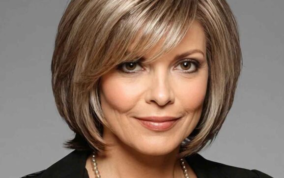 Medium Layered Bob Hairstyles For Over 50