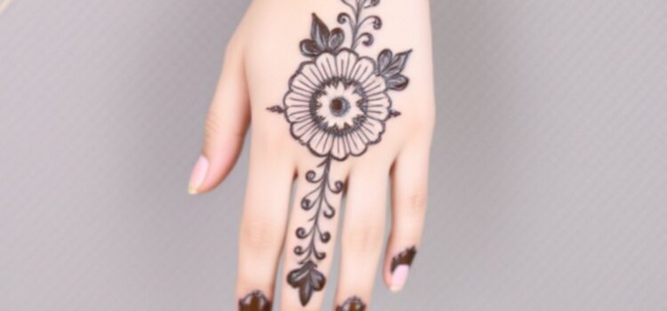 Mehndi Design Photo Front Hand Simple: Elegant Inspiration