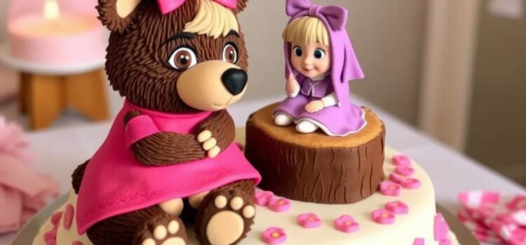 Simple Masha And The Bear Cake: DIY Guide