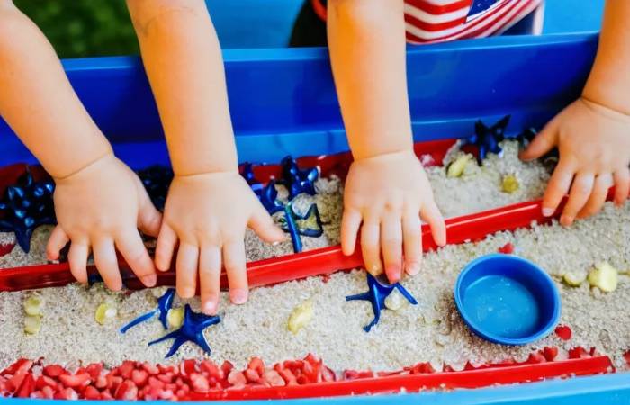 Star-Spangled Sensory Bin