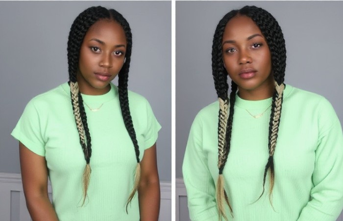 Two-Tone Box Braids