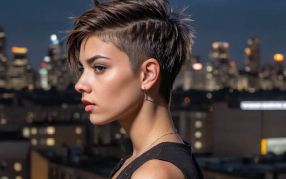 Undercut Edgy Messy Short Pixie Cut