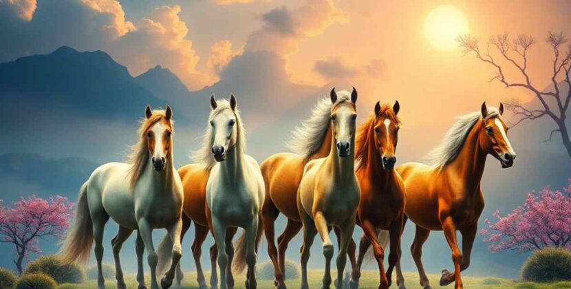 Vastu Wallpapers Full HD Lucky Seven Horses