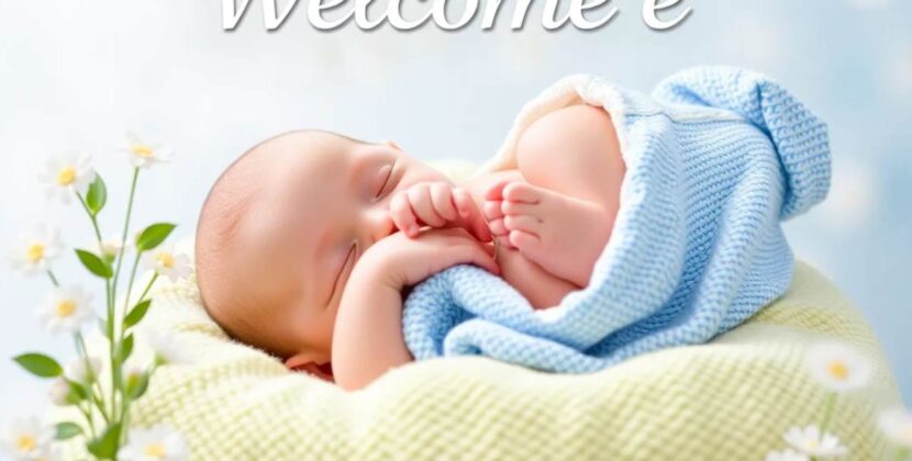 Welcome Status for New Born Baby Boy