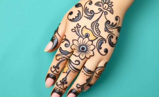 Cute Easy Mehndi Designs for Kids