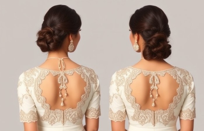 Embellished Back Necklines