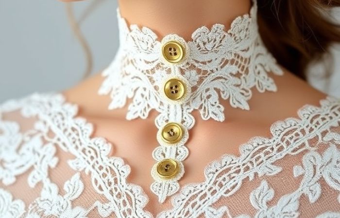 Heart Neckline with Lace Overlay