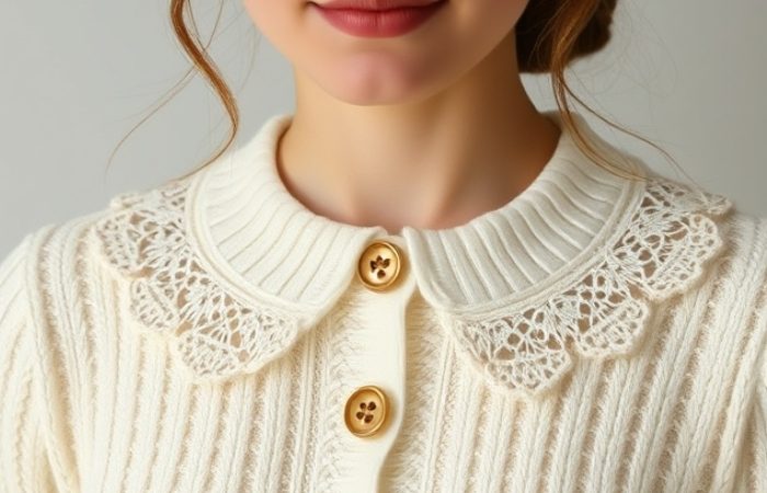 Peter Pan Collar knit