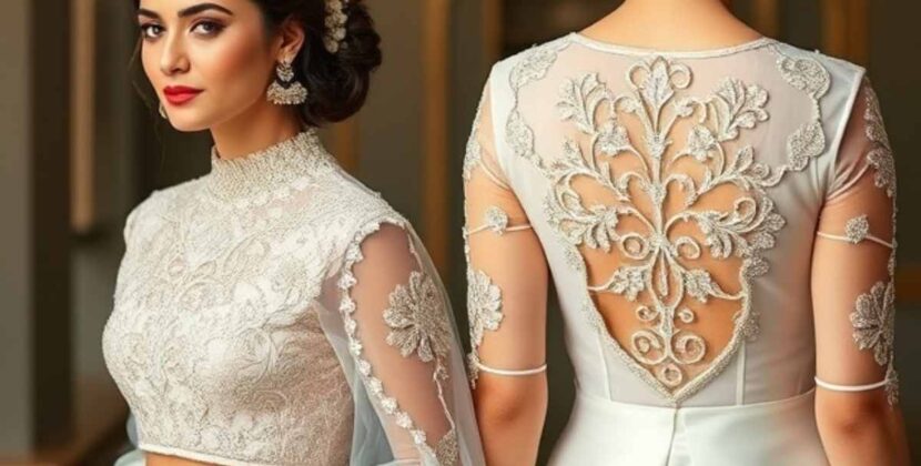 Wedding Blouse Designs Front And Back Latest